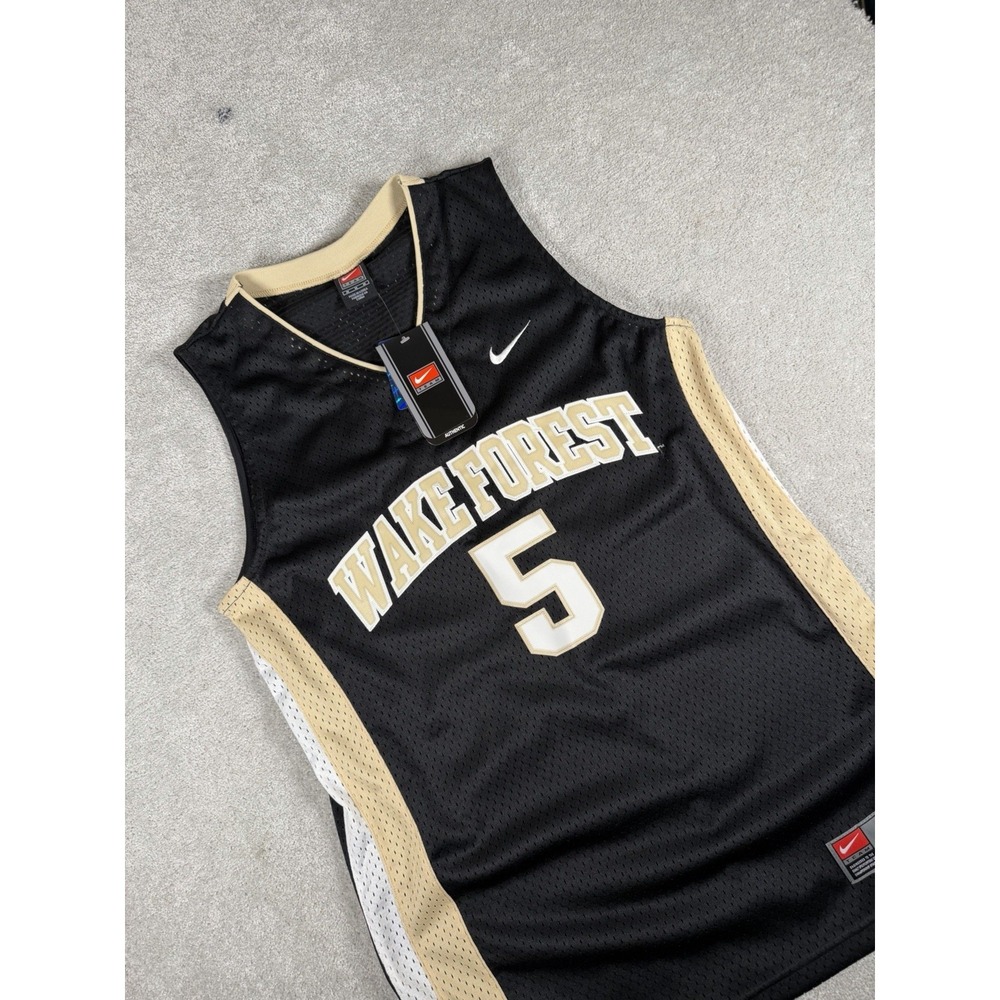 New Vintage Men's Nike Wake Forest Basketball Josh Howard #5 Jersey Black Med.